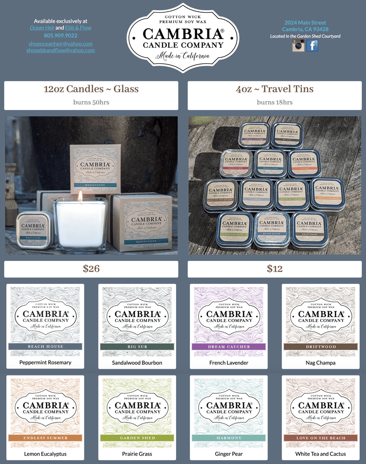 cambria candle co